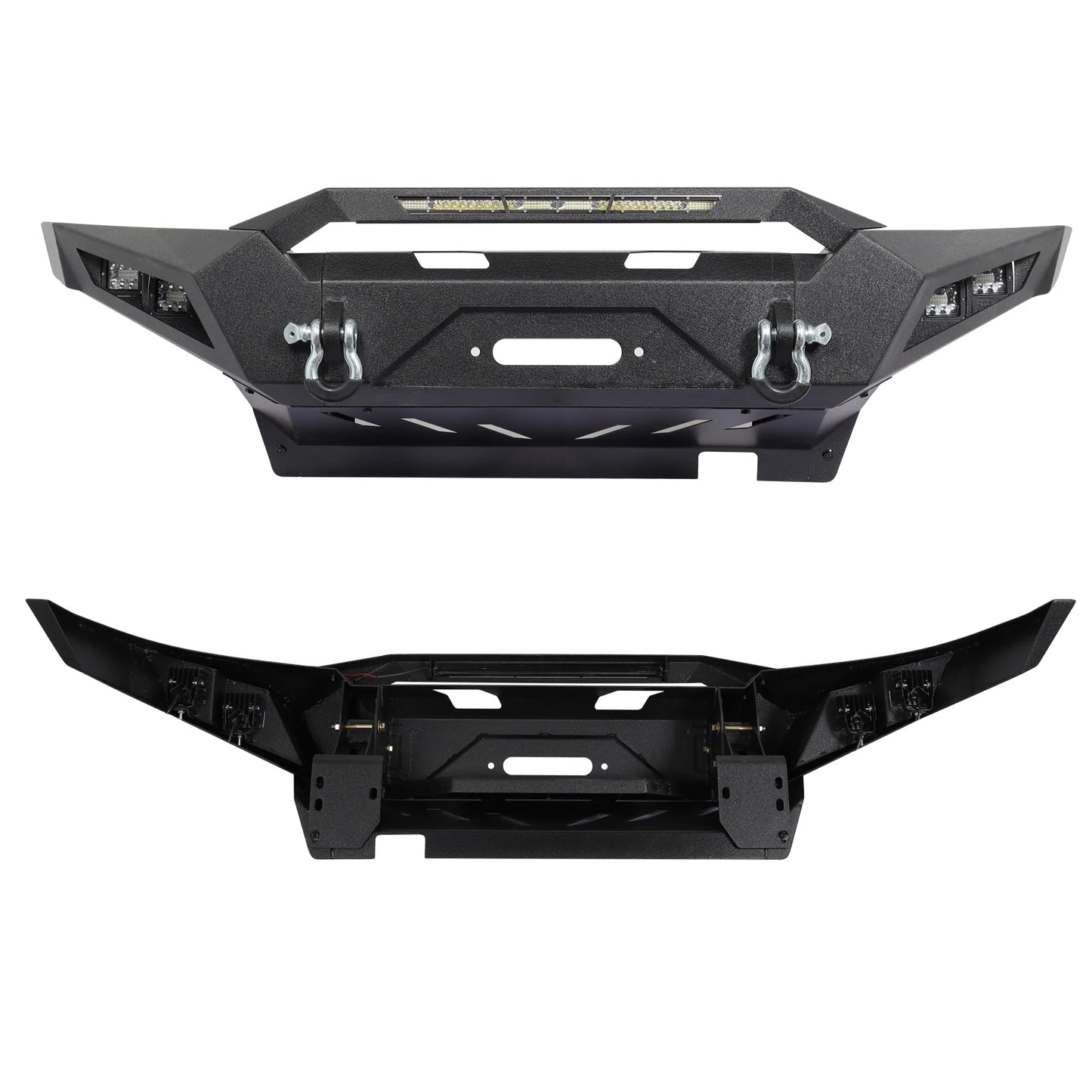 Front Bumper w/ Stinger Hoop & Winch Plate for Toyota Tacoma 2005-2015 2nd Gen