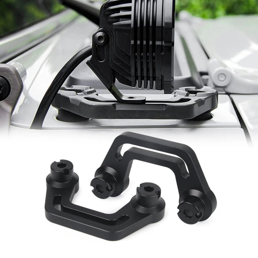 Aluminum 2PCS Light Mounting Brackets for 2018-2022 Jeep Wrangler JL/JLU 2020 2021 2022 Gladiator JT A-Pillar Windshield