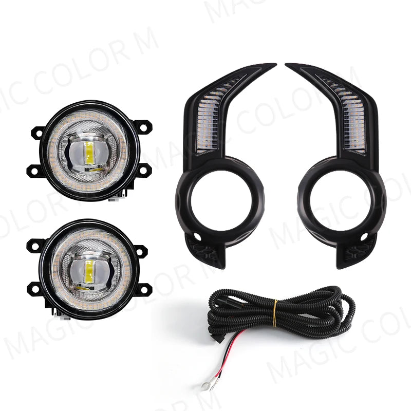 LED DRL For Toyota 4 Runner 4Runner 2014 2015 2016 2017 2018 2019 2020 2021 Daytime Running Light Car Fog Lamp White Yellow 12V